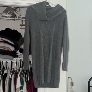 Grey sweater dress from Express